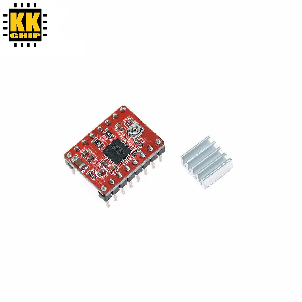 Детали для 3D-принтера KKCHIP шаговый драйвер Reprap A4988 модуль шагового двигателя с