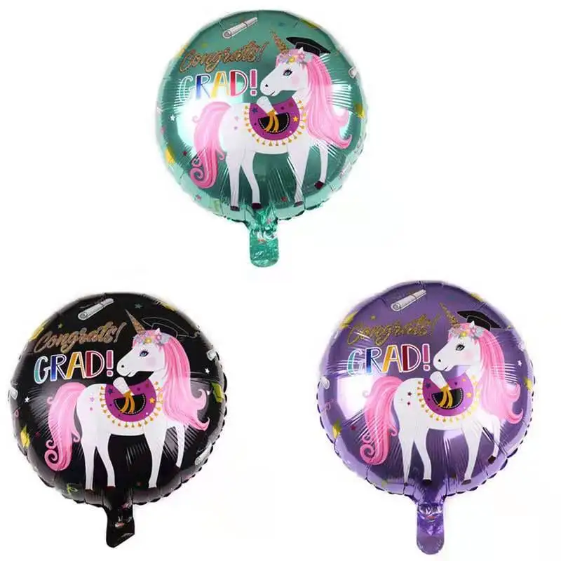 2/5 шт. 18 дюймов мультфильм Единорог шар с алюминиевой пленкой для детской и