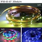 Светодиодная ленсветильник 5 в WS2811 WS2813 WS2815 WS2812B WS2812 IC RGB SK6812 RGBW 5050 SMD Адресуемая 30 60 светодиодный Led s IP30 65 67 1 м-5 м