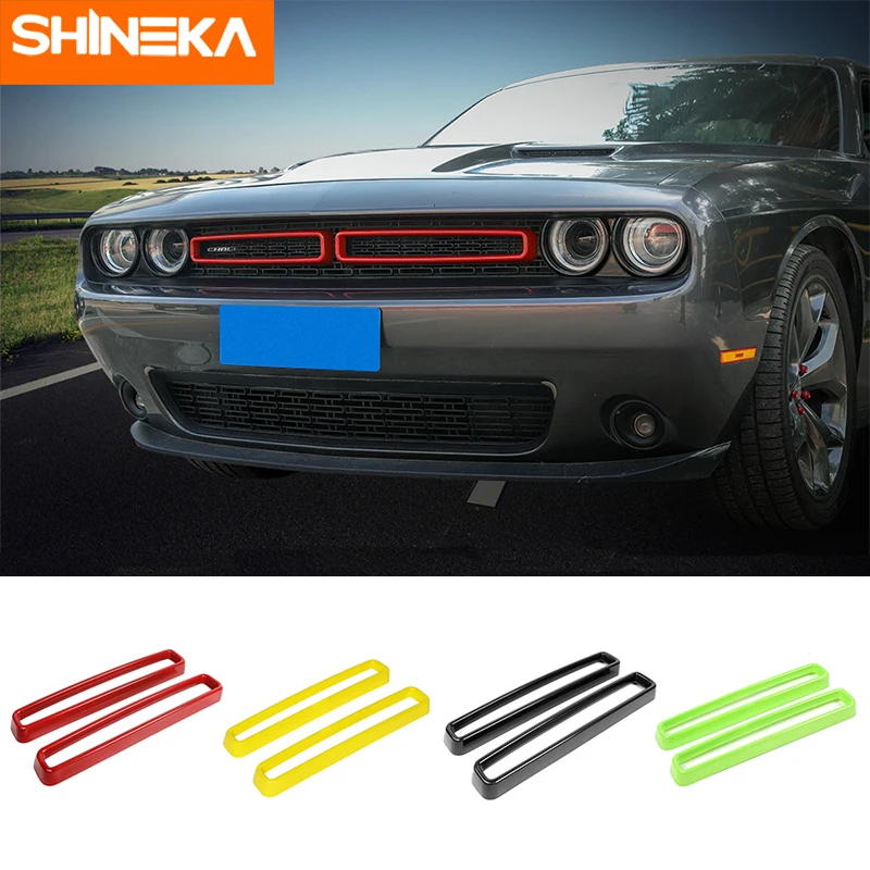 SHINEKA гоночные грили для Dodge Challenger 2015 + Автомобильная решетка кондиционера