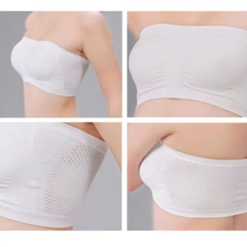 

2021 Women Sexy Bra Solid Color Non-Padded Wire-Free Bralette Bandeau Stretch Tube Tops Wild Fashion Brassiere Lingerie