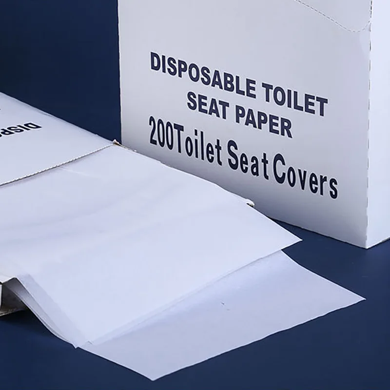 

Disposable Flushable Toilet Seat Paper Covers 1-Pack, 200 Sheets