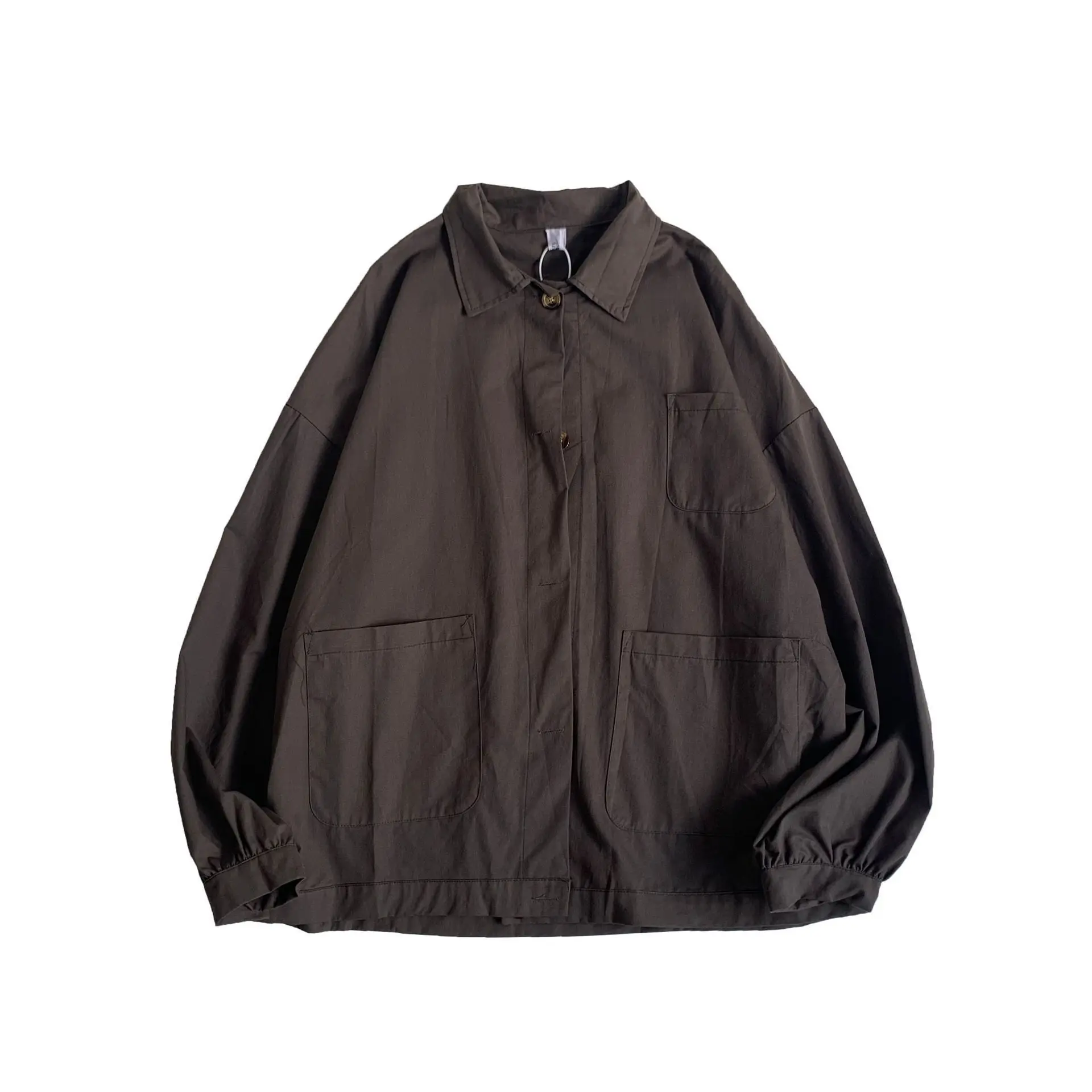 

Dark function wind ruffianshuai fried street coat men spring and autumn overalls shirt men retro long-sleeve shirt