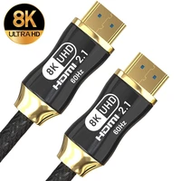 hdmi 2 1 2 0 cable 8k 4k hdmi adapter 1m 2m 3m ultra hd 60hz 120hz for computer speakers projectors ps2 ps4 ps5 4k apple tv box