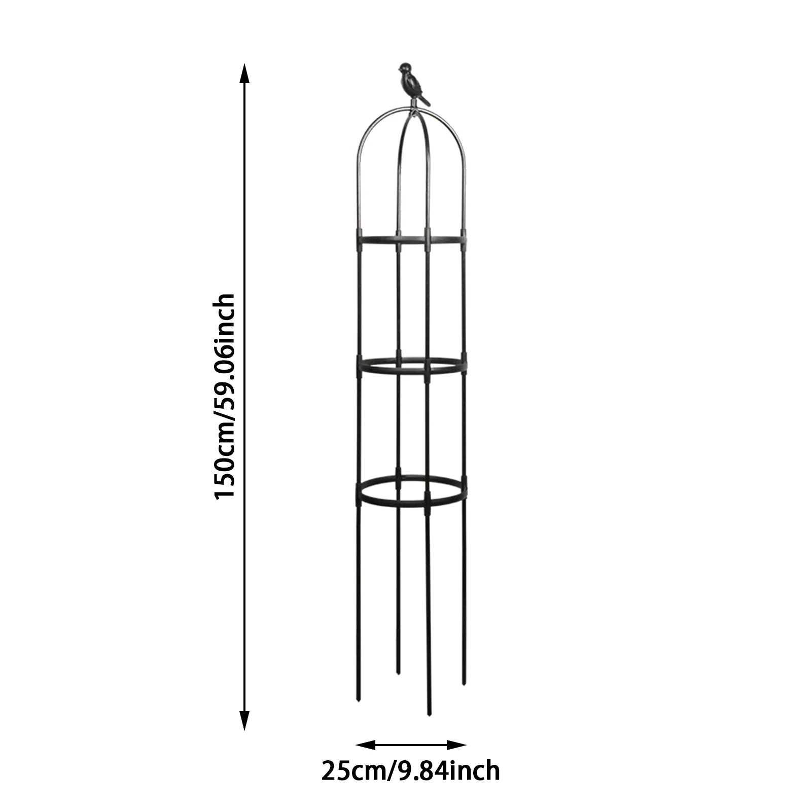 

Garden Plant Pot Obelisks Plastic Flower Stand Plant Support Climbing Frame Garden Decor Plant Bracket Garden Trellis