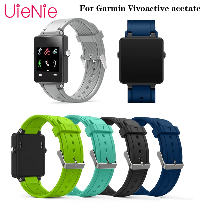 

Для Garmin Vivoactive Ацетатный силиконовый ремешок для Garmin Vivoactive Ацетатный ремешок для умных спортивных часов резиновая Пряжка ремешок аксессуар