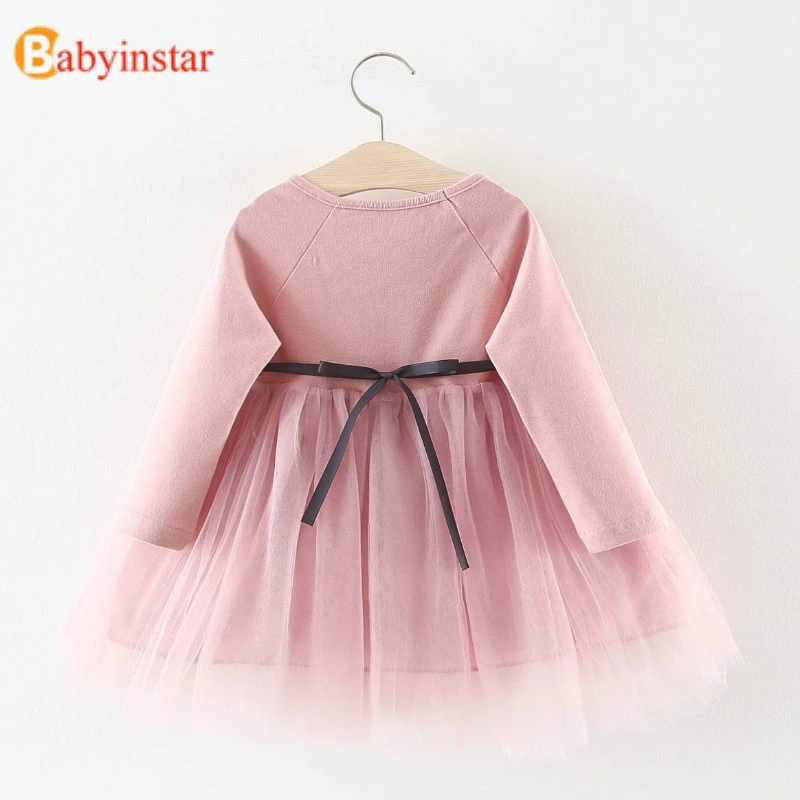 Babyinstar/осеннее детское платье милые детские праздничные платья с рисунком лисы