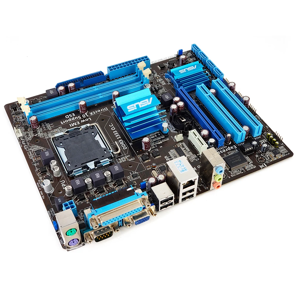 Asus P5G41T-M LX настольная материнская плата G41 розетка LGA 775 для Core 2 Duo DDR3 8G SATA2 VGA uATX оригинальная б/у материнская плата
