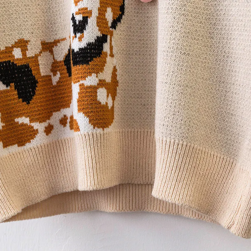 2019 женский Рождественский свитер и пуловеры Новогодняя одежда с круглым вырезом