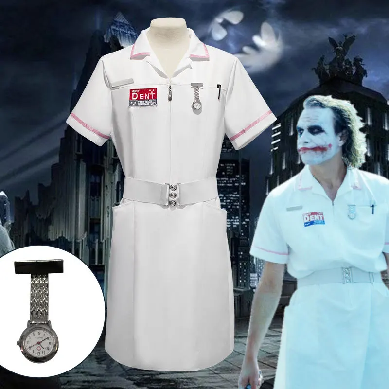 Scary Movie The Dark Knight Nurse Dress Uniform Cosplay Costume Halloween Party Outfit Props