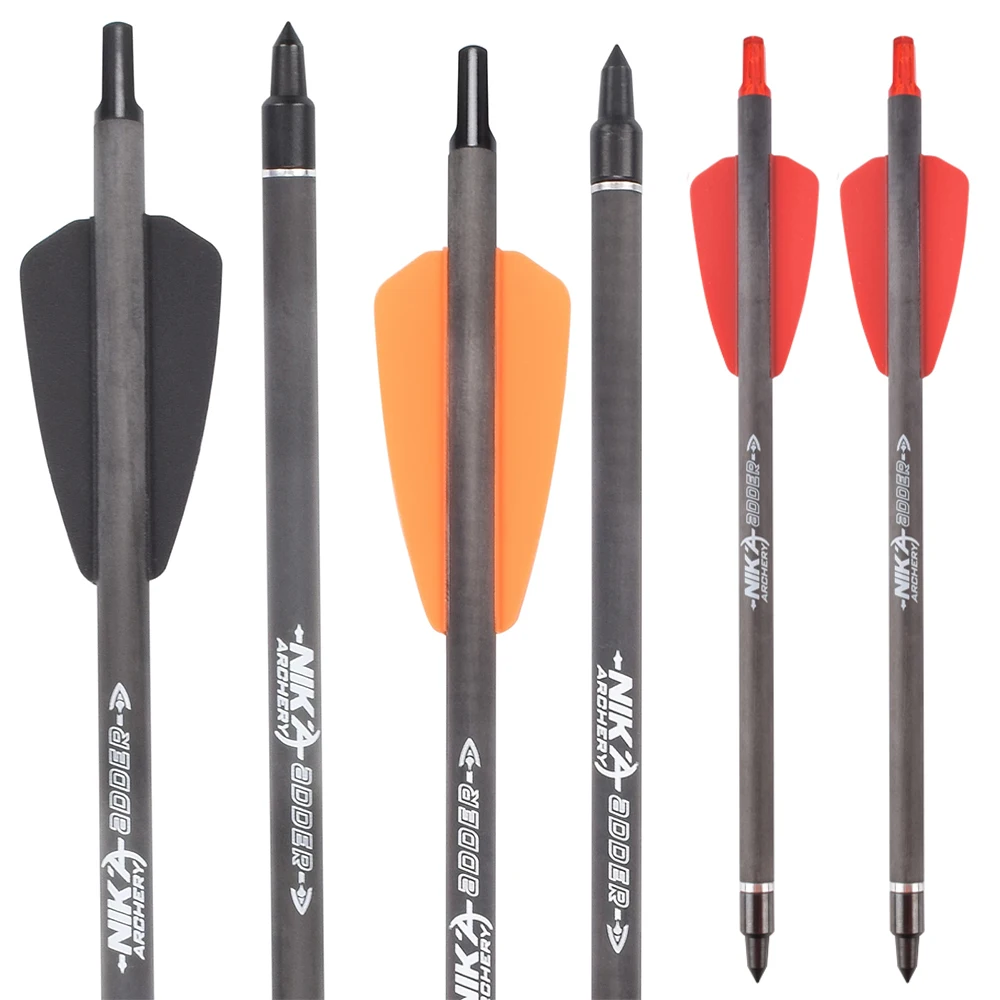 

12/24 шт. болты для арбалета для стрельбы из лука 7,5 дюйма R9 короткие карбоновые стрелы подходит для пистолета арбалета 50-80 фунтов уличная стре...