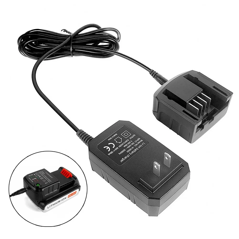 

20V US Plug Lithium Battery Charger LCS1620 For Black&Decker LBXR20 LBXR20-OPE LB20 LBX20 LBX4020 LB2X4020 Battery Adapter