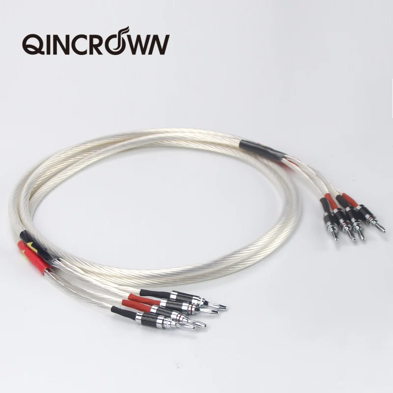 2020 одна пара Hi-Fi посеребренный кабель для динамиков Hi-END 4N OFC провод систем