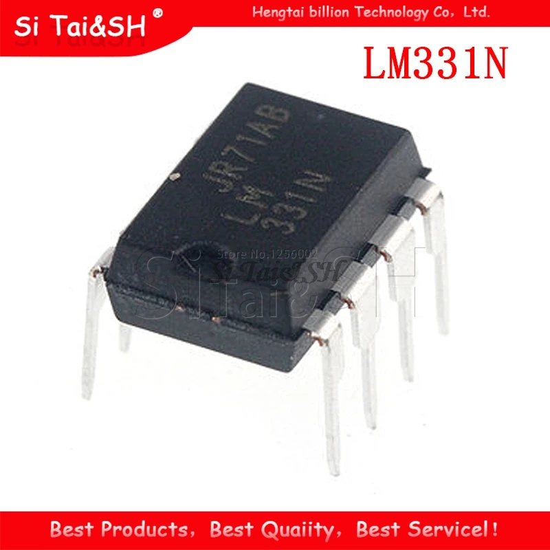 10 шт. LM331N DIP8 LM331 DIP 331N DIP-8 LM331P прецизионные преобразователи напряжения в частоту |