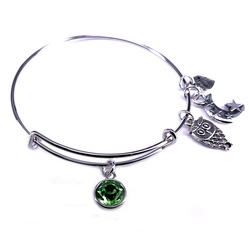 Горячая Распродажа 12 стилей красочный браслет по месяцу рождения регулируемый