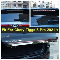 high mounted stop lamp rear trunk molding bezel styling cover trim garnish 1pcs fit for chery tiggo 8 pro 2021 car supplies