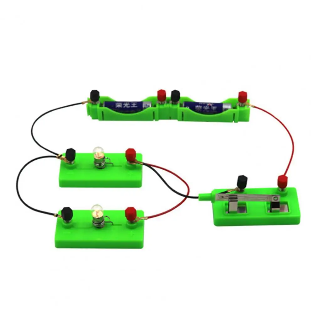

Circuit Learning Kit Challenging Connect Wires Chromed Metal Educational Physics Set for Science Teaching Hands-on Ability Toy