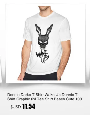 Футболка Donnie Darko, футболка Donnie Darko, забавная Футболка с принтом, 6xl, летняя мужская футболка с коротким рукавом, 100 хлопок