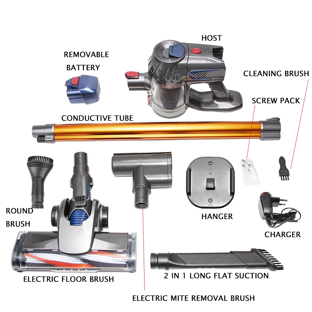 

Smart home sweeping vacuum cleaner, wireless handheld, super suction, worry-free cleaning