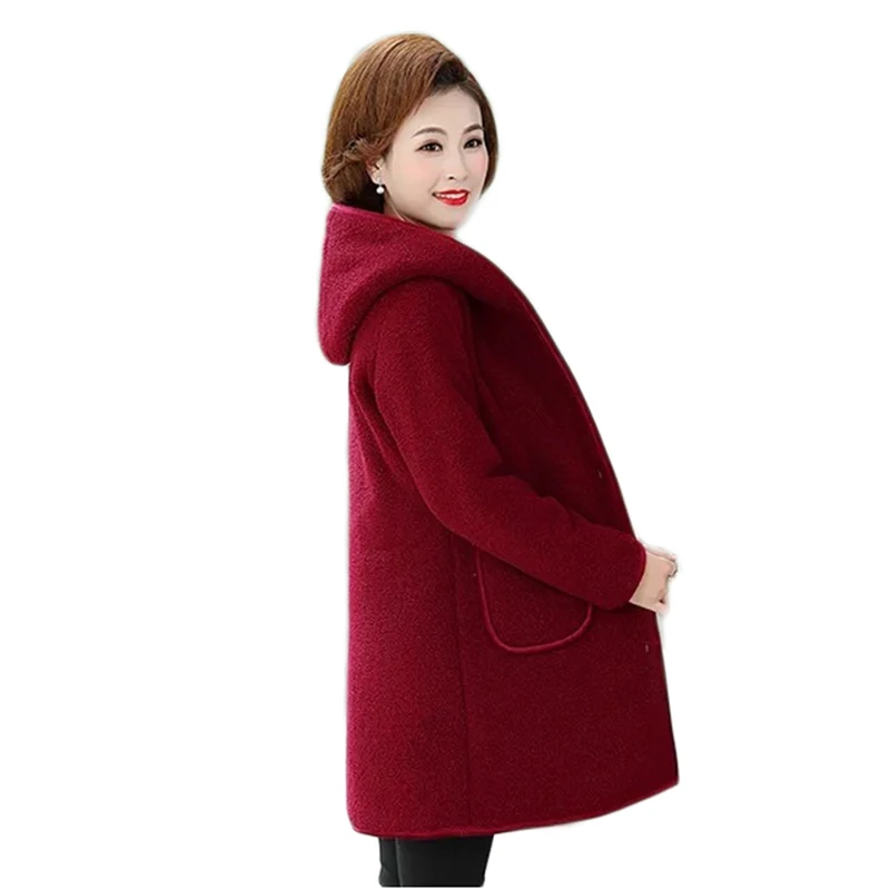 Top Selling Product in 2021 Fashion Fur Coat Women Autumn/Winter Oversized Coat Imitation Lamb Wool Outerwear Factory Outlet 361