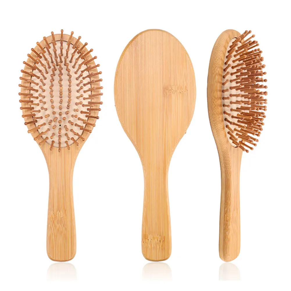 

Hair Comb Bamboo Airbag Massage Comb Carbonized Solid Wood Bamboo Cushion Anti-Static Hair Brush Comb Travel Hair Styling Tools