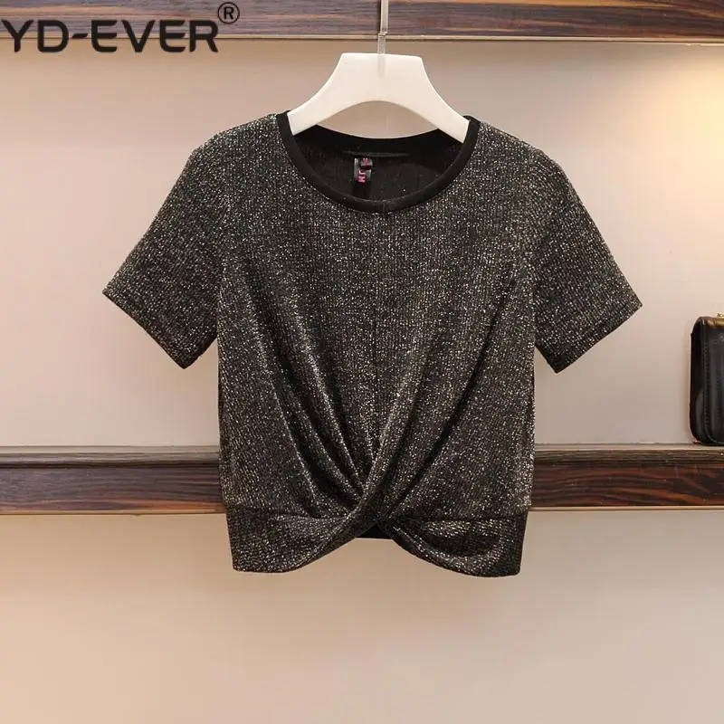 Женский летний спортивный костюм оверсайз черный с коротким рукавом топ