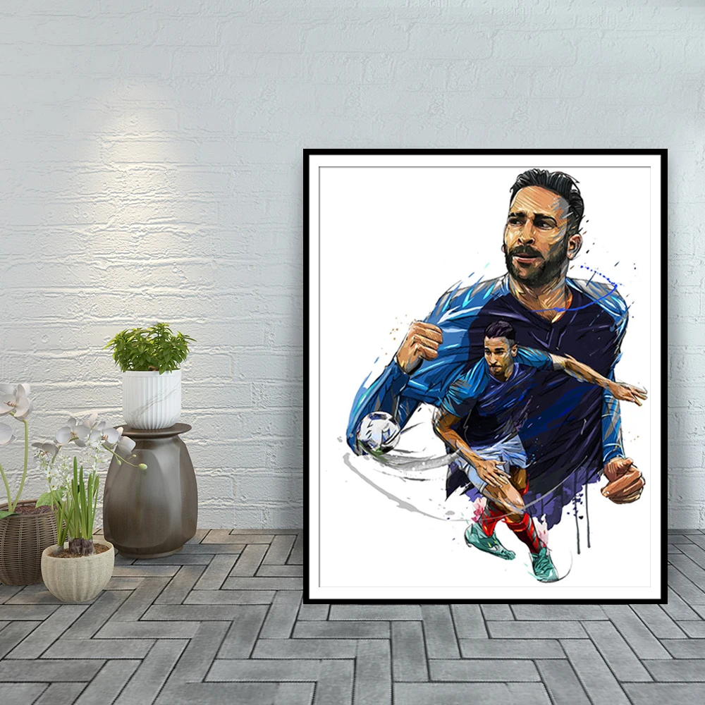 Adil Rami холст искусство для гостиной плакаты и принты Олимпик Марсель домашний