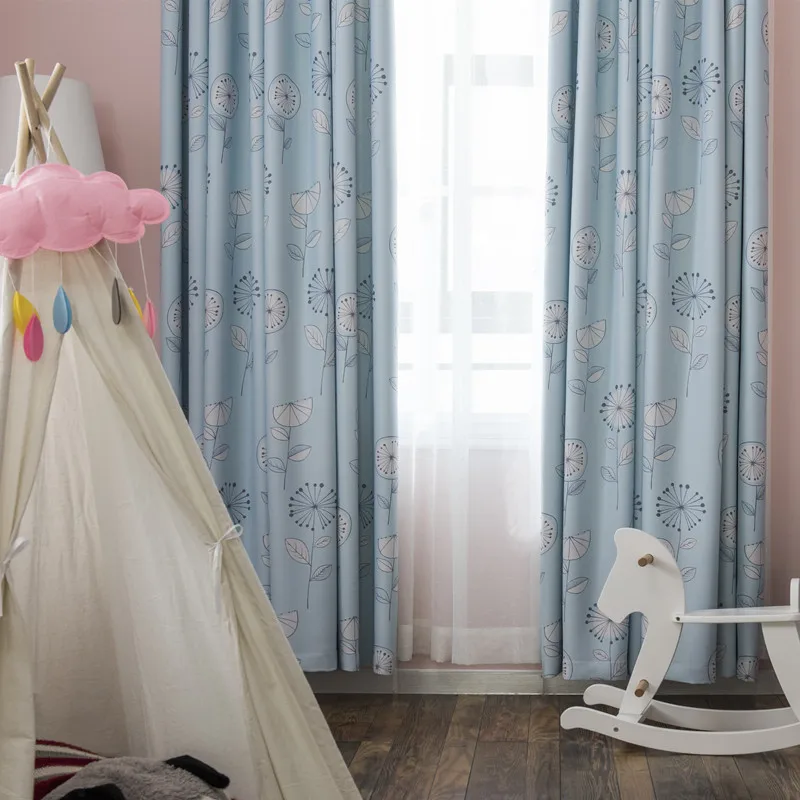 Мультяшные занавески для гостиной столовой спальни детской комнаты готовая