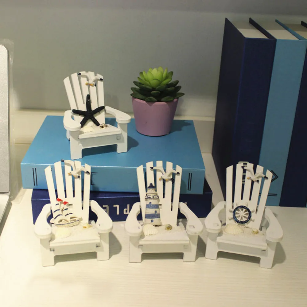 Креативные фигурки стульев с парусником деревянное кресло сосновые ремесла маяк
