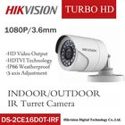 DS-2CE16D0T-IRF Hikvision английская 2MP HD1080P ИК пулевидная камера 20 м ИК расстояние IP66 Погодостойкая камера видеонаблюдения
