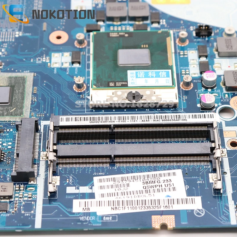 NOKOTION Q5WV1 LA-7912P материнская плата для acer E1-571G V3-571G V3-571 NV56R PC материнская плата NBC1F11001 HM70 DDR3 процессор