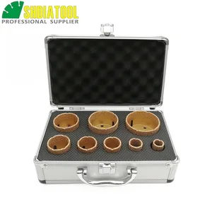 Алмазные коронки SHDIATOOL M14, вакуумные медные сверла с коробкой диаметром 20, 25, 32, 35, 40, 50, 60, 68 мм, для гранита, мрамора, керамики