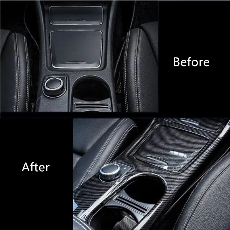 Углеродное волокно стиль центральный рычаг переключения передач держатель