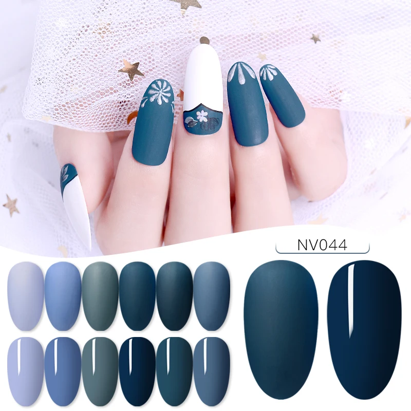 Nail Vision 60 цветов Матовый УФ-гель для ногтей 5 мл чистый цвет ногтей матовое верхнее покрытие Замачивание ногтей гель лак маникюрный лак