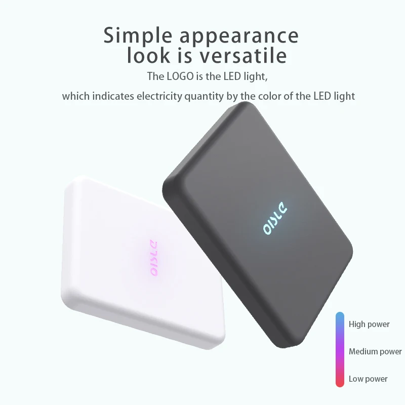 oisle mini wireless charging auxiliary battery portable external battery for iphone13 iphone 12 minipro max magsafe power bank free global shipping