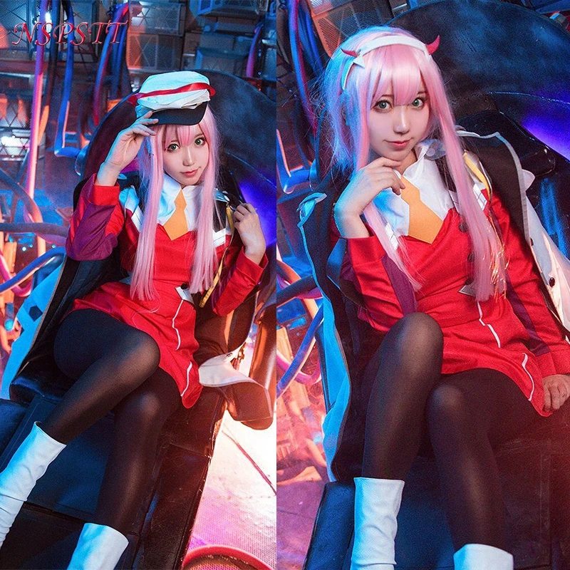 ROLECOS 4XL DARLING 02 Zero Two Косплей Костюм in the FRANXX Аниме DFXX женский костюм (платье +