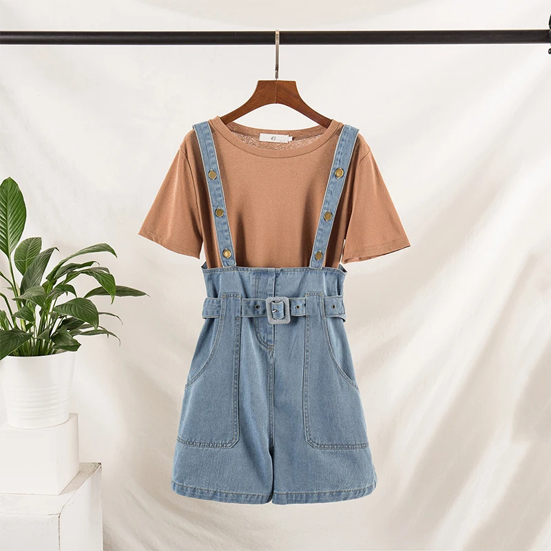 Летняя коллекция 2019 года женская одежда большого размера модные джинсовые брюки