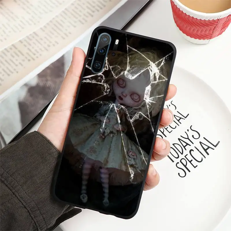 

Horror doll cute doll luxury design shell Phone Case For Huawei honor Mate P 10 20 30 40 i 9 8 pro x Lite smart 2019 nova 5t