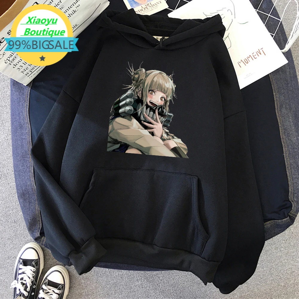 

Himiko Toga From My Hero Academia Anime Hoody Men Harajuku Cute Clothes Oversized Casual Sweatshirt Fleece Pullover Mens Hoodie