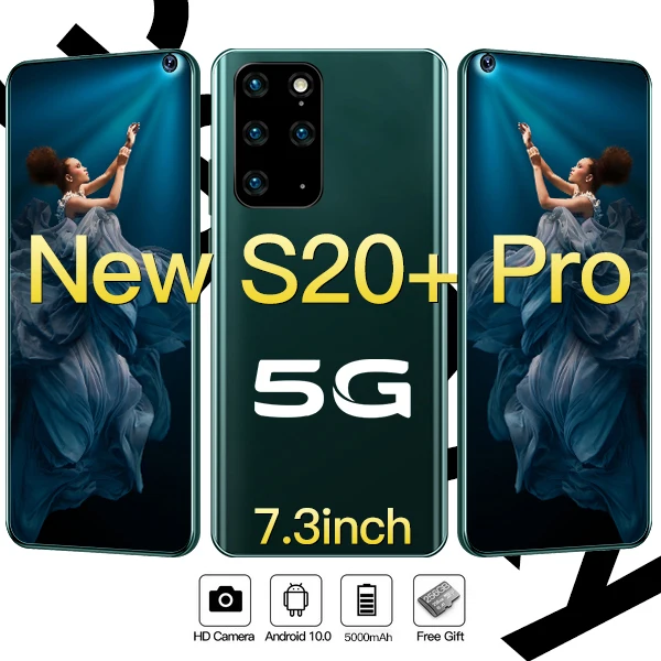

Galay S20+ Pro Smartphone 7.2inch 5G Mobile Phones Global Version Telefone Smart Phone With Dual Sim Card 12+512GB 5000mAh Phone