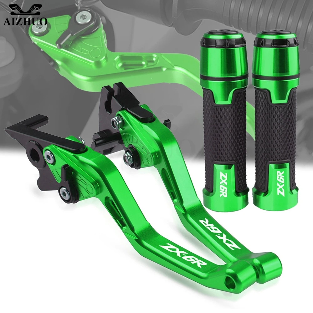 

ZX-6R мотоцикл 7/8 ''22 мм рукоятка короткие тормозной рычаг сцепления руль для KAWASAKI ZX6R ZX 6R ZX636 2007-2018 2017 2016 2015