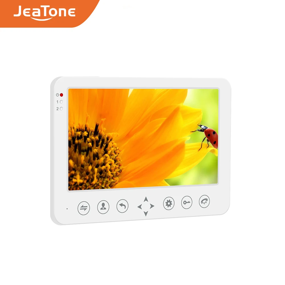 

JeaTone 7 дюймов TFT LCD 1200TVL монитор цветной интерком для видеодомофона система домашней безопасности (работа для видеодомофона Jeatone)