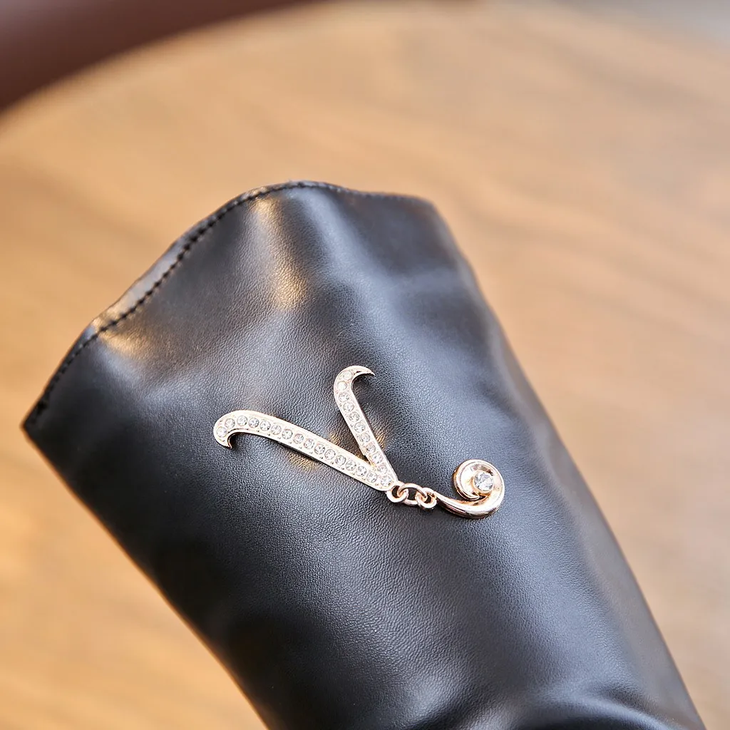 Детская Обувь зимние детские ботинки для маленьких девочек длинные кожаные на