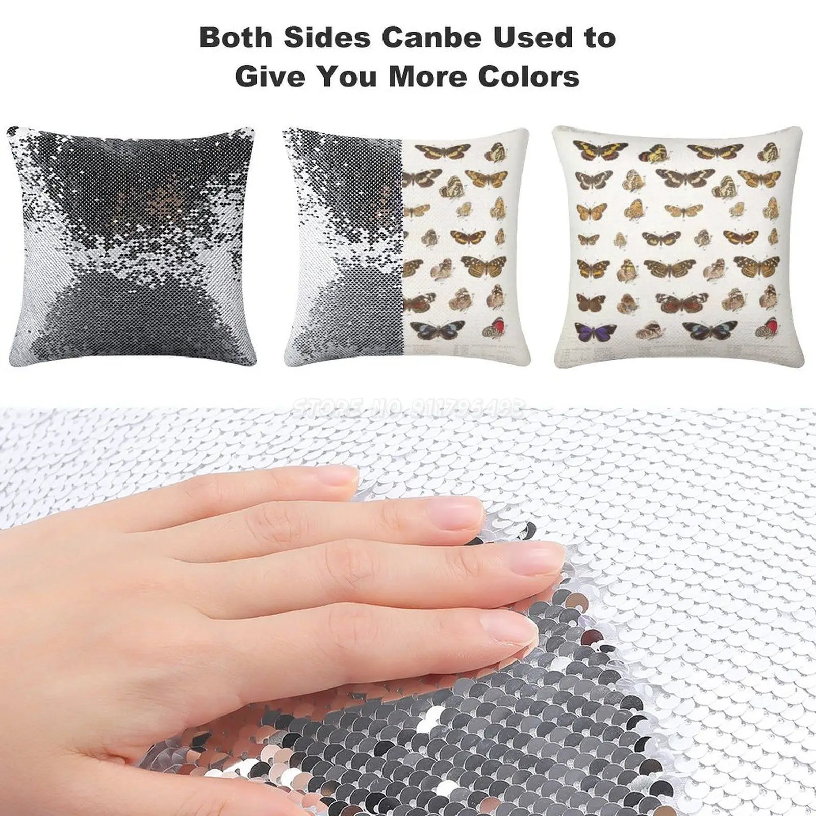 Винтажная научная иллюстрация эциклопедии моли схемы с блестками наволочка для