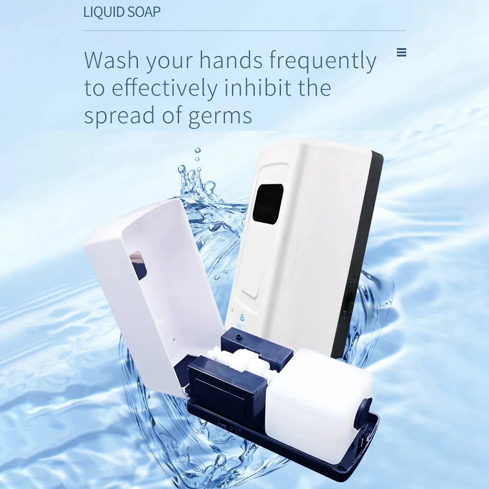 

Automatic Smart Sensing Soap Dispenser Wall-Mounted Sensor Contactless Hand Shampoo Container for Toilet