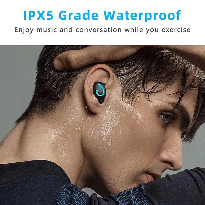 Беспроводные наушники Q67 Bluetooth 5 0 TWS Спортивная гарнитура для режима свободные