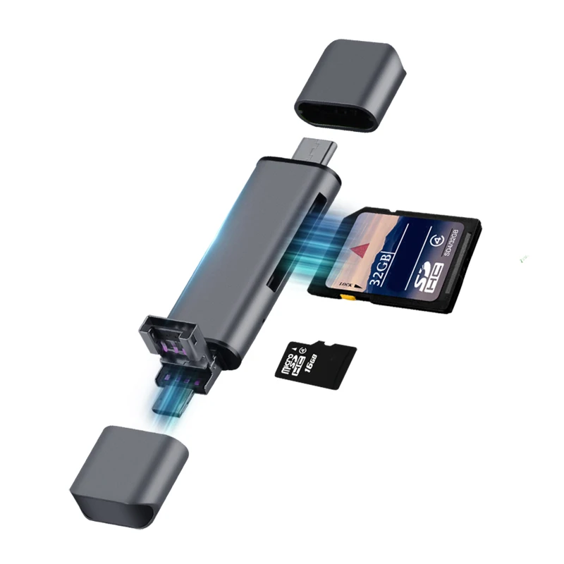 Llano кардридер USB 2 0 Type C для SD Micro TF адаптер ноутбуков Аксессуары OTG смарт памяти