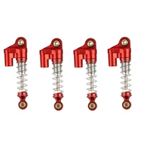 4pcs metal double cylinder dampers shock absorbers for 124 rc crawler axial scx24 90081 axi00001 upgrade parts