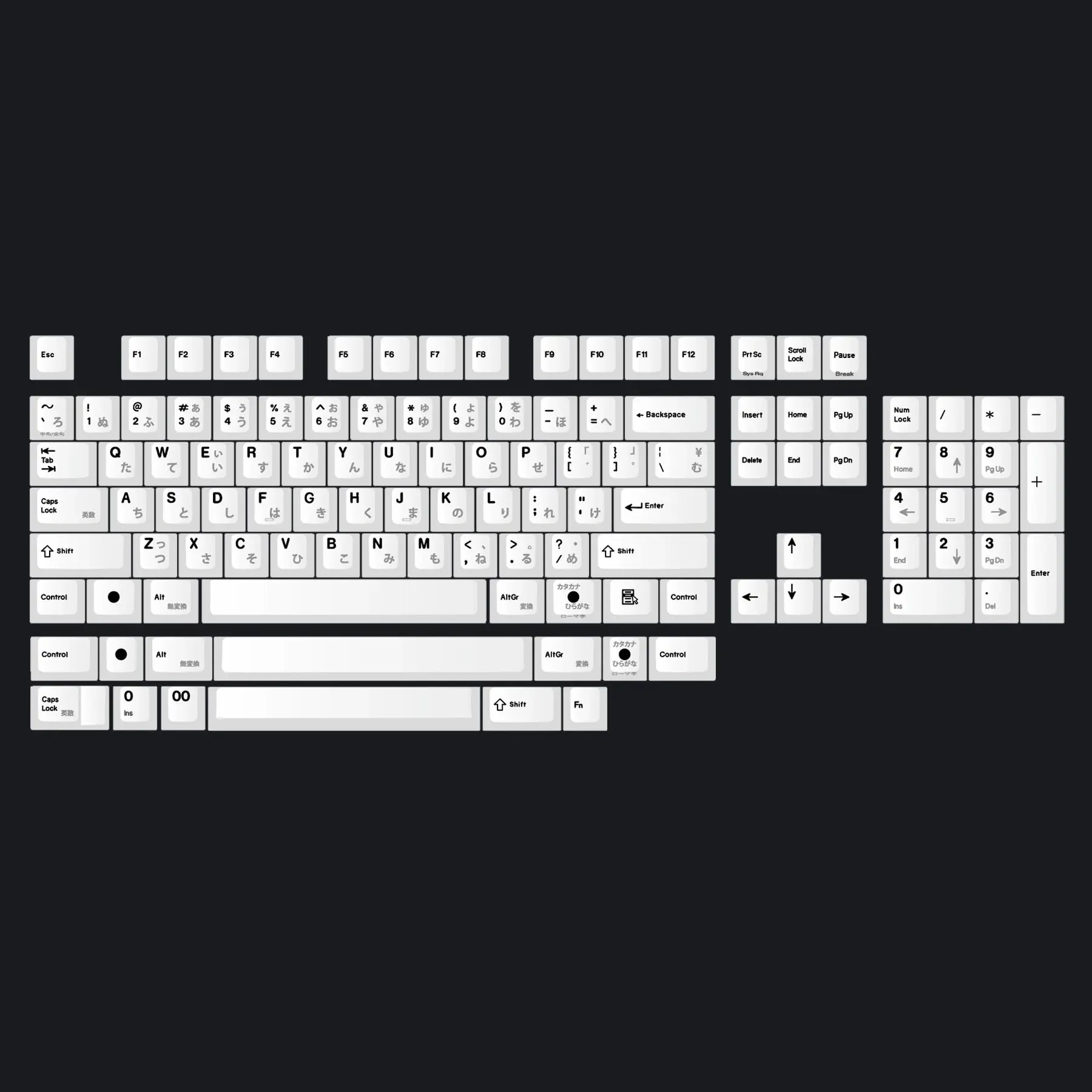 

Набор японских колпачков для механической клавиатуры Enjoypbt с профилем вишни PBT