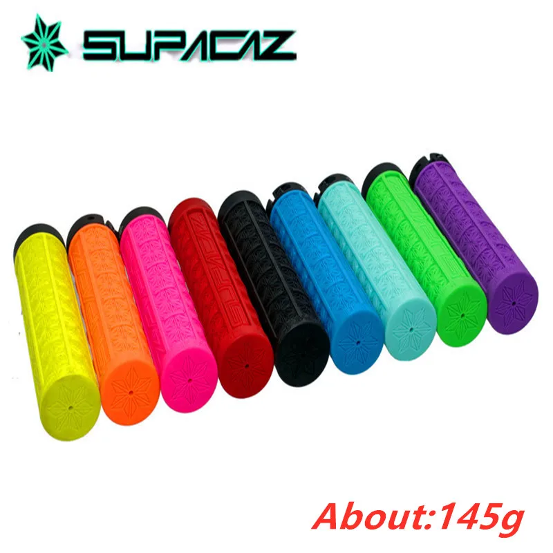 Supacaz MTB велосипедный руль набор силиконовых ручек для внедорожника односторонний замок амортизация анти-скольжение удерживающие ручки 9 цветов